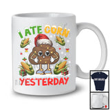 I Ate Corn Yesterday, Sarcastic Christmas Santa Poops Snowing, Matching X-mas Family Group T-Shirt