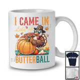 I Came In Like A Butterball; Sarcastic Thanksgiving Turkey Plaid Pumpkin; Retro Fall Leaves T-Shirt