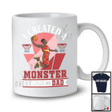 I Created A Monster He Calls Me Dad, Humorous Father's Day Proud Basketball, Sport Player Family T-Shirt