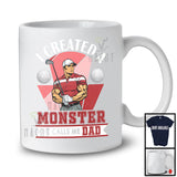 I Created A Monster He Calls Me Dad, Humorous Father's Day Proud Golf, Sport Player Family T-Shirt