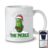 I Found The Pickle Christmas; Adorable X-mas Plaid Pickles Santa Lover; Couple Snowing T-Shirt