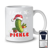 I Found The Pickle; Sarcastic Christmas Adult Santa Pickle; Matching Couple Family X-mas T-Shirt