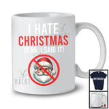 I Hate Christmas; Humorous Anti Christmas Santa; Matching Family Friends X-mas Group T-Shirt