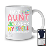 I Have Aunt Under My Spell, Colorful Mother's Day Rainbow Witch Hat, Matching Family Group T-Shirt