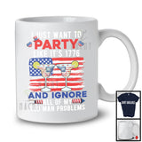 I Just Want To Party Like It's 1776, Proud 4th Of July Margarita, American Flag Drinking Patriotic T-Shirt