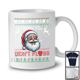 I Know You Didn't Floss; Sarcastic Christmas Sweater Santa Face Snow Around; Dental Dentist T-Shirt