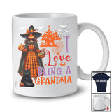 I Love Being A Grandma, Horror Halloween Family Witch With Pumpkin Face, Candy Cat Lover T-Shirt