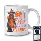 I Love Being A Granny, Horror Halloween Family Witch With Pumpkin Face, Candy Cat Lover T-Shirt