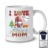 I Love Being A Mom; Wonderful Christmas Leopard Red Plaid Gnome; X-mas Family Group T-Shirt