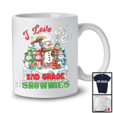 I Love My 2nd Grade Snowmies; Joyful Christmas Tree Snowman Lover; X-mas Teacher Group T-Shirt