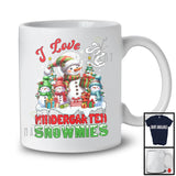 I Love My Kindergarten Snowmies; Joyful Christmas Tree Snowman Lover; X-mas Teacher Group T-Shirt