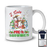 I Love My Pre-K Snowmies; Joyful Christmas Tree Snowman Lover; X-mas Teacher Group T-Shirt