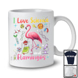 I Love Science And Flamingos; Adorable Flamingos Wild Animal Lover; Teacher Students Group T-Shirt