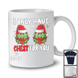 I Only Have Chest For You; Amazing Christmas Ornaments Santa; Snowing Around Couple Family Group T-Shirt