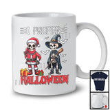 I Prefer Halloween; Scary Christmas Santa Witch Skeletons; Snow Matching Family Group T-Shirt