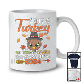 I Put A Turkey In That Oven Roasting Until 2024; Amazing Thanksgiving Pregnancy Turkey Face T-Shirt