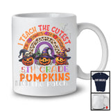 I Teach The Cutest 5th Grade Pumpkins; Horror Halloween Rainbow; Assistant Teacher Group T-Shirt