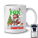 I Want A Fox For Christmas; Lovely X-mas Tree Santa Fox Wild Animal; Women Family T-Shirt