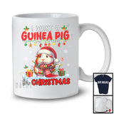 I Want A Guinea Pig For Christmas; Adorable X-mas Lights Santa Guinea Pig Lover; Family Group T-Shirt