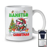 I Want A Hamster For Christmas; Adorable X-mas Tree Santa Hamster Wild Animal; Women Family T-Shirt