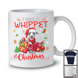 I Want A Whippet For Christmas; Adorable Santa Whippet In X-mas Present Box; Family Group T-Shirt