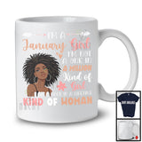 I'm A January Girl Once In A Lifetime; Lovely Birthday African Afro Women; Black Family Group T-Shirt