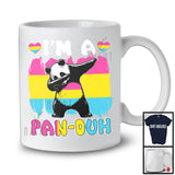 I'm A Pan-Duh, Lovely LGBTQ Pride Pansexual Flag Dabbing Panda, LGBT Animal Lover T-Shirt