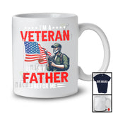 I'm A Veteran Like My Father Before Me, Proud 4th Of July USA Flag, Military Family Group T-Shirt