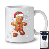 I'm Fine; Awesome Christmas Santa Gingerbread Man Snap; Snowing Cookie Baker Baking T-Shirt