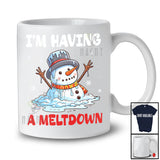 I'm Having A Meltdown; Humorous Christmas Snowman; X-mas Teacher Family Group T-Shirt