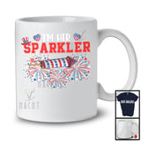 I'm Her Sparkler, Awesome 4th Of July American US Flag Firecracker, Couple Patriotic T-Shirt