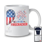 I'm His Firecracker, Awesome 4th Of July American Flag Half Heart, Couple Family Patriotic T-Shirt