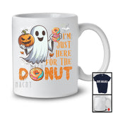 I'm Just Here For Donut, Lovely Halloween Costume Boo Ghost Eating, Food Lover Group T-Shirt