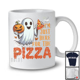 I'm Just Here For Pizza, Lovely Halloween Costume Boo Ghost Eating, Food Lover Group T-Shirt