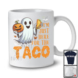 I'm Just Here For Taco, Lovely Halloween Costume Boo Ghost Eating, Food Lover Group T-Shirt