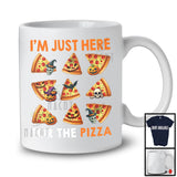 I'm Just Here For The Pizza; Creepy Halloween Skull Food Lover; Family Group T-Shirt