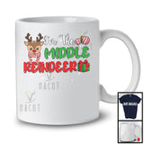 I'm Middle Reindeer; Amazing Christmas Reindeer Lover Cousin; Matching X-mas Family Group T-Shirt