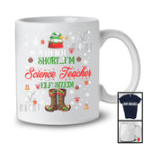 I'm Not Short I'm Science Teacher ELF Sized, Sarcastic Christmas Short ELF, X-mas Snow Around T-Shirt