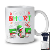 I'm Not Short Just A Tall Elf; Sarcastic Christmas ELF Hat Shoes; X-mas Pajama Family T-Shirt