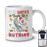 I'm On Santa's Naughty List I Regret Nothing, Lovely Christmas Santa Chicken Animal, Farmer T-Shirt