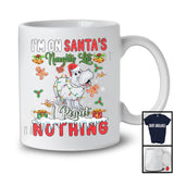 I'm On Santa's Naughty List I Regret Nothing, Lovely Christmas Santa Hippo Animal, X-mas Family T-Shirt