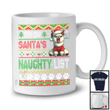 I'm On Santa's Naughty List, Lovely Christmas Sweater Santa Llama, Matching Family Group T-Shirt