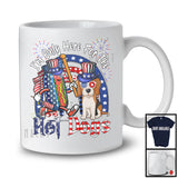 I'm Only Here For The Hot Dogs, Lovely 4th Of July American Flag Beagle Owner, Patriotic T-Shirt