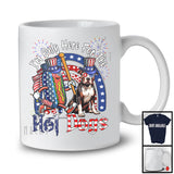 I'm Only Here For The Hot Dogs, Lovely 4th Of July American Flag Pit Bull Owner, Patriotic T-Shirt