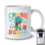I'm Ready To Crush Pre-K, Adorable First Day Of School Dabbing T-Rex, Dinosaur Lover T-Shirt
