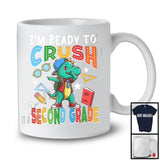 I'm Ready To Crush Second Grade, Adorable First Day Of School Dabbing T-Rex, Dinosaur Lover T-Shirt