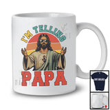 I'm Telling Papa, Awesome Father's Day Jesus Sunglasses, Vintage Retro Family Group T-Shirt