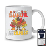 I'm Thankful For My Family; Joyful Thanksgiving Turkey Sunglasses; Boys Family Group T-Shirt