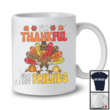 I'm Thankful For My Friends; Joyful Thanksgiving Turkey Sunglasses; Boys Friends Group T-Shirt