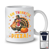 I'm Thankful For Pizza; Amazing Thanksgiving Pilgrim Turkey Eating Pizza; Family Group T-Shirt